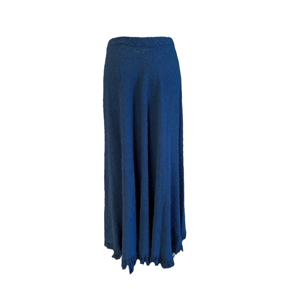 Rebecca Jane Noble Vintage Hand Woven‎ Blue Cotton Skirt Size S - Picture 4 of 9